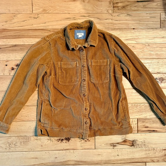 LL Bean Comfort Corduroy Relaxed Shirt, XS. - Picture 6 of 7